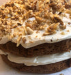 Homemade Carrot and Walnut Cake - Freshly Made to Order