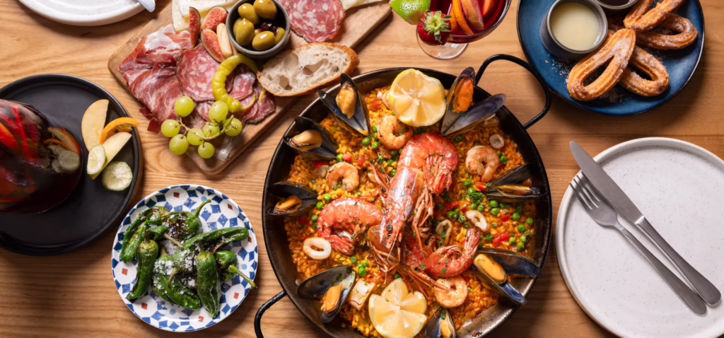 Paella and spanish dishes